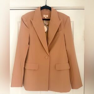 Camila Coelho Morena Blazer in Nude Toffee XXS